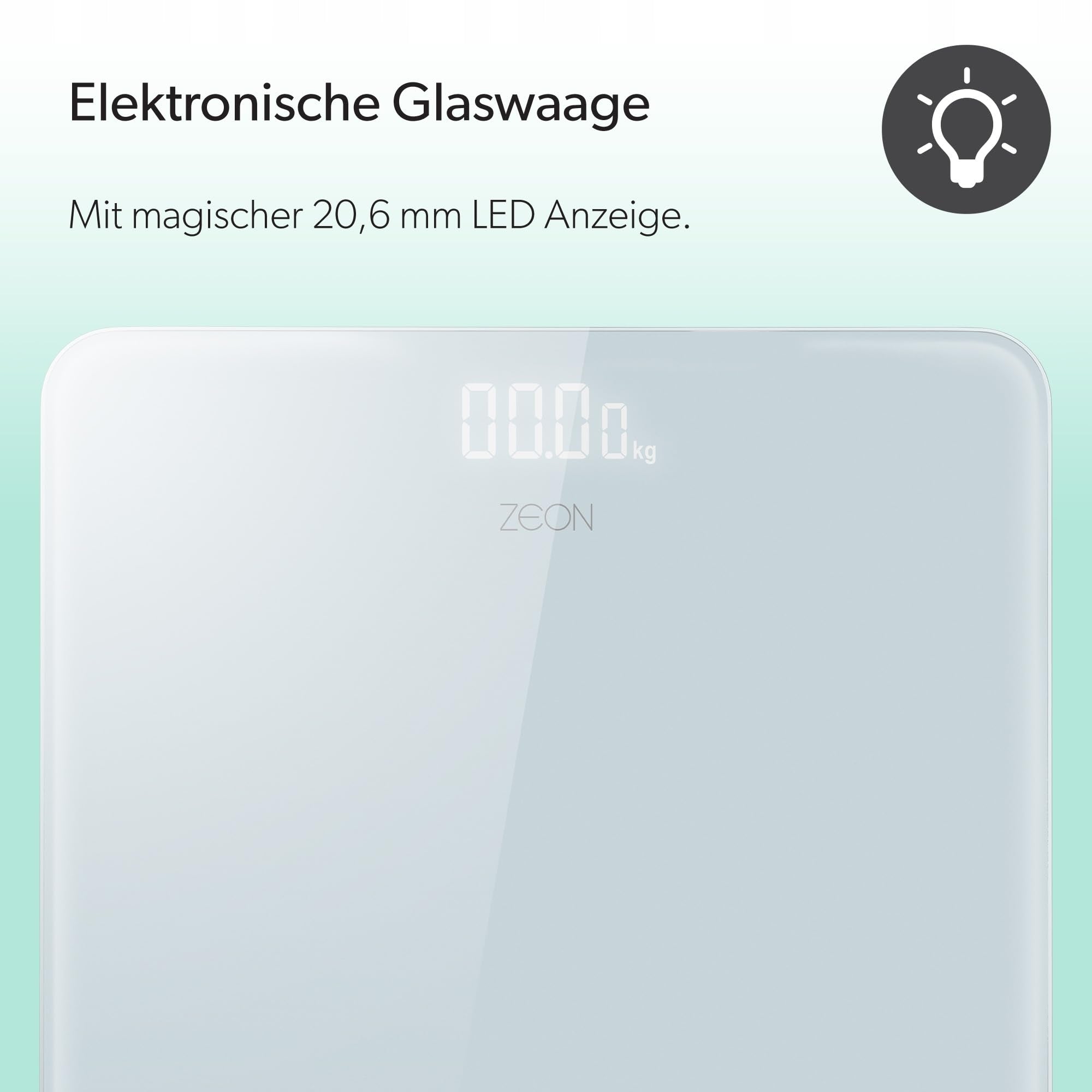 ZEON Electronic Scale Glass Precision White For Body Weight Measurement Brand no brand
