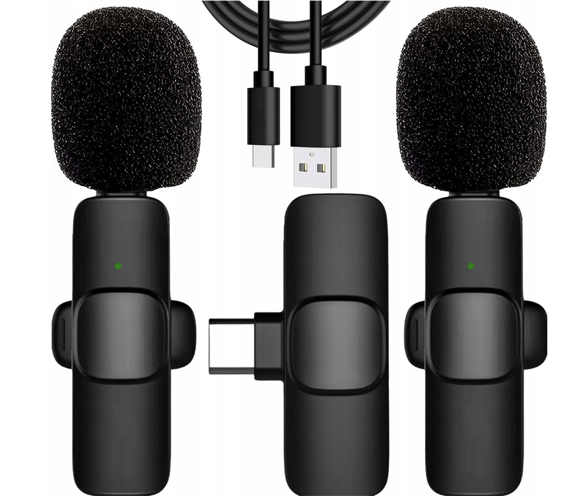 ZESTAW 2x MIKROFON KRAWATOWY BEZPRZEWODOWY DO TELEFONU USB-C Manufacturer code Lavalier-C