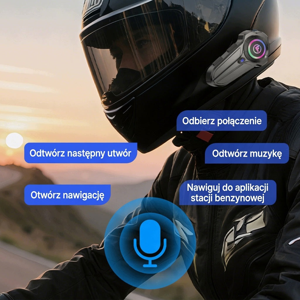ZESTAW INTERKOM MOTOCYKLOWY BLUETOOTH 5.3 500m Głośniki HD Manufacturer's catalog number y7898