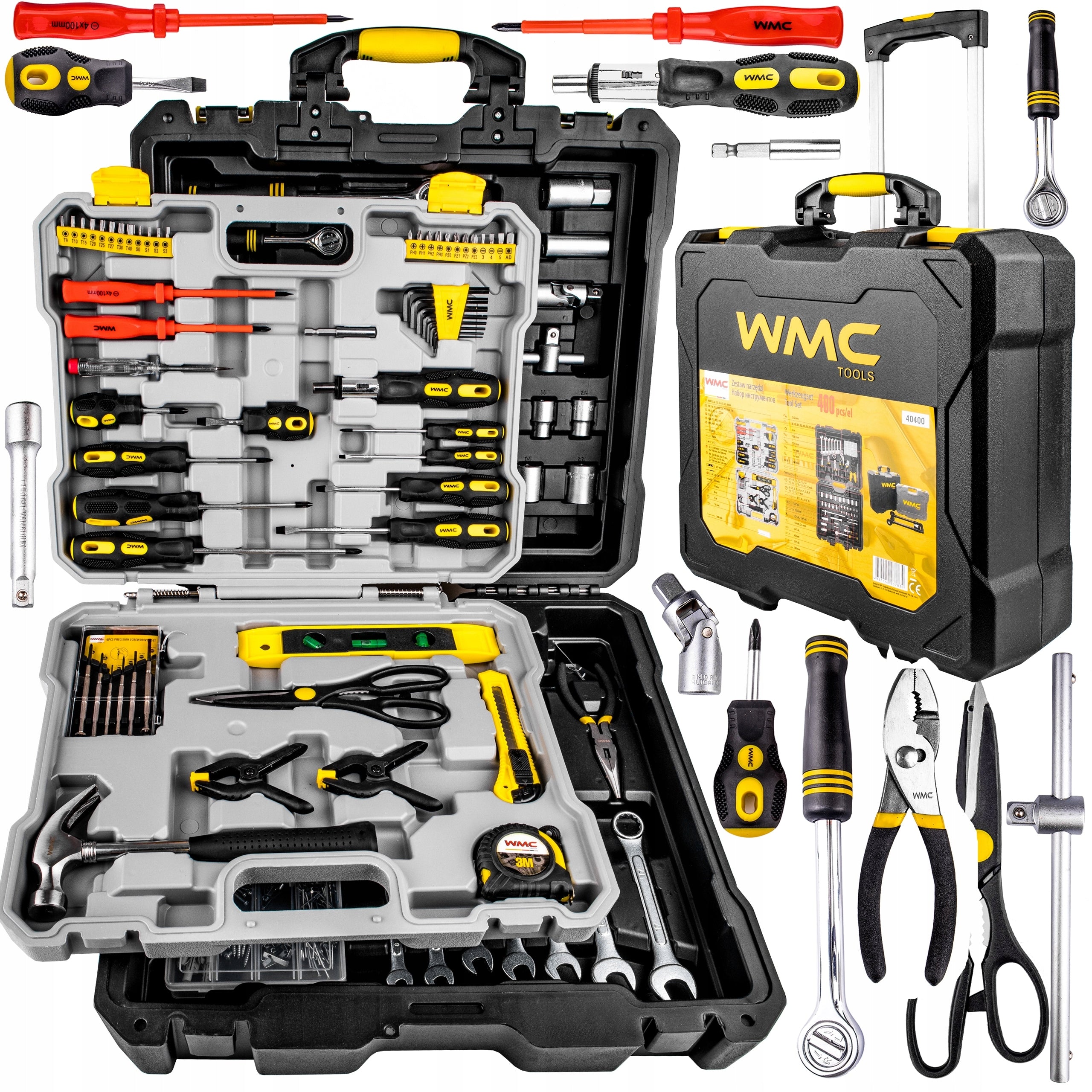 Werkzeugsatz, 400-teilig 1/4", WMC TOOLS, 40400 