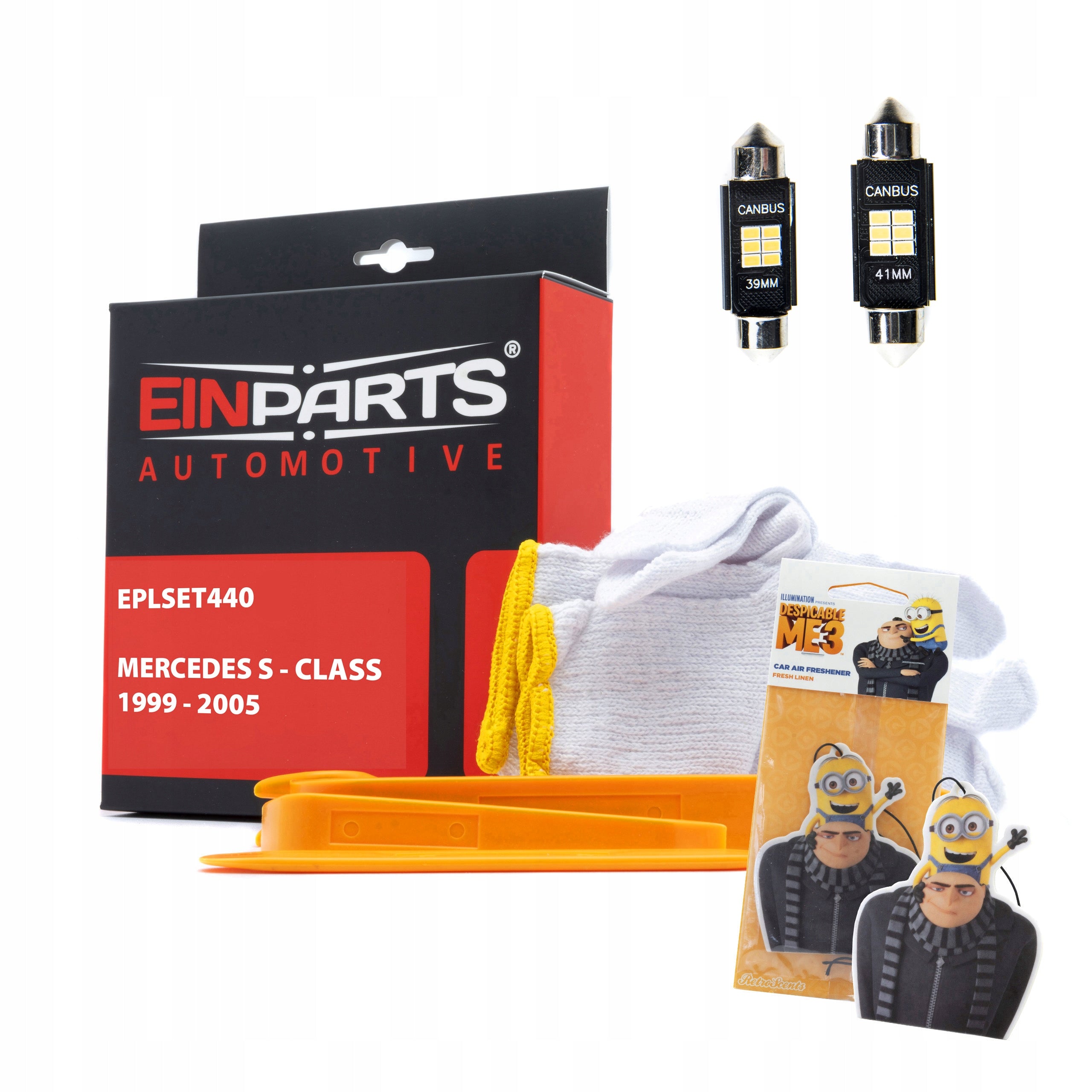 Innenbeleuchtungslampen-Set Mercedes S-Klasse 1999-2005, LED 5500K, kaltweiß 