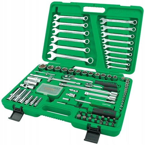 ZESTAW NARZĘDZI KLUCZE NASADOWE 1/4" 1/2" 106 EL. TOPTUL GCAI106B