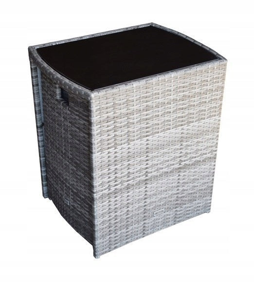 Terrassenmöbel-Set, zwei Stühle, Tisch 