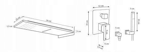 Unterputz-Duschsystem Silla ENZO S-1101B 