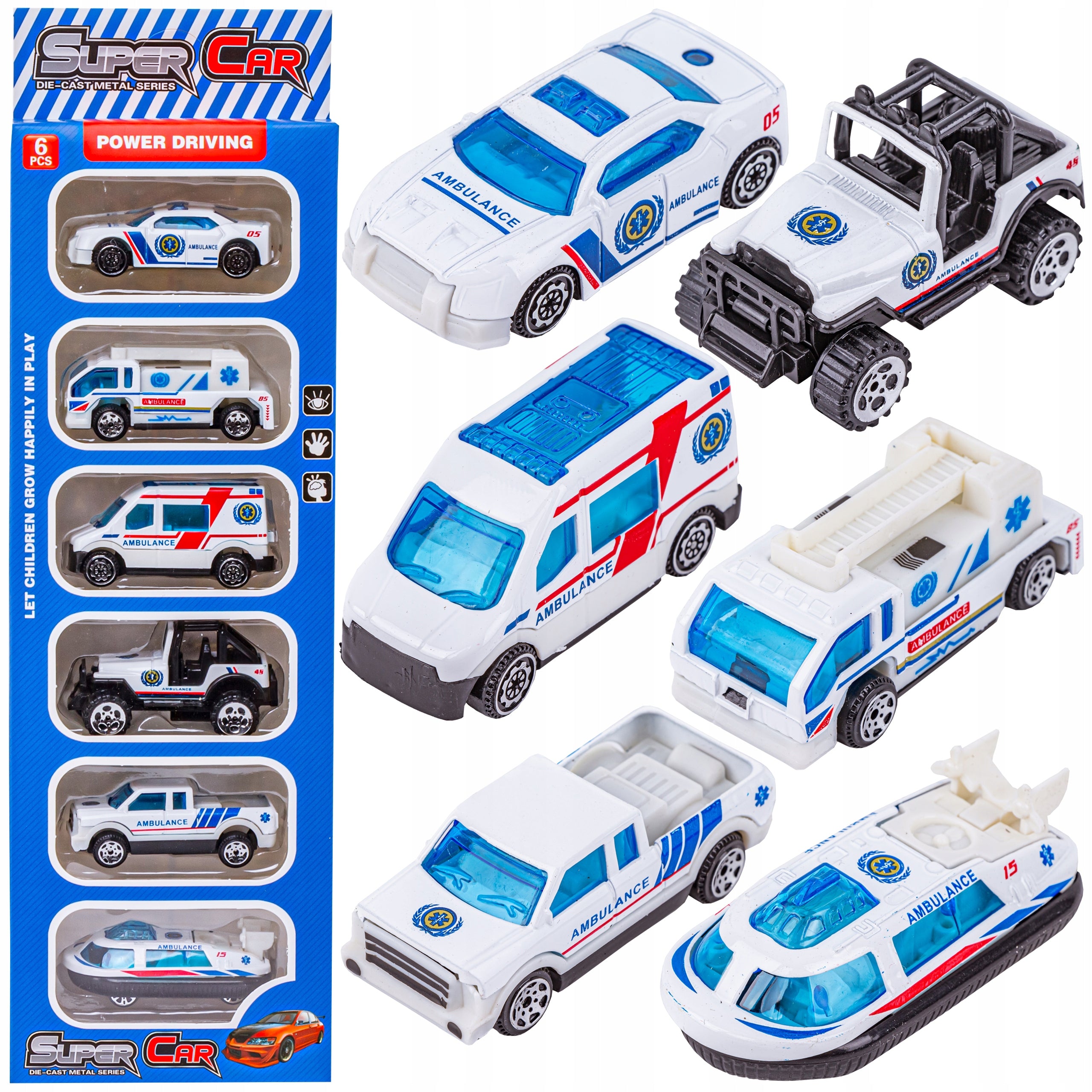 Autoset Super Car, weiß 