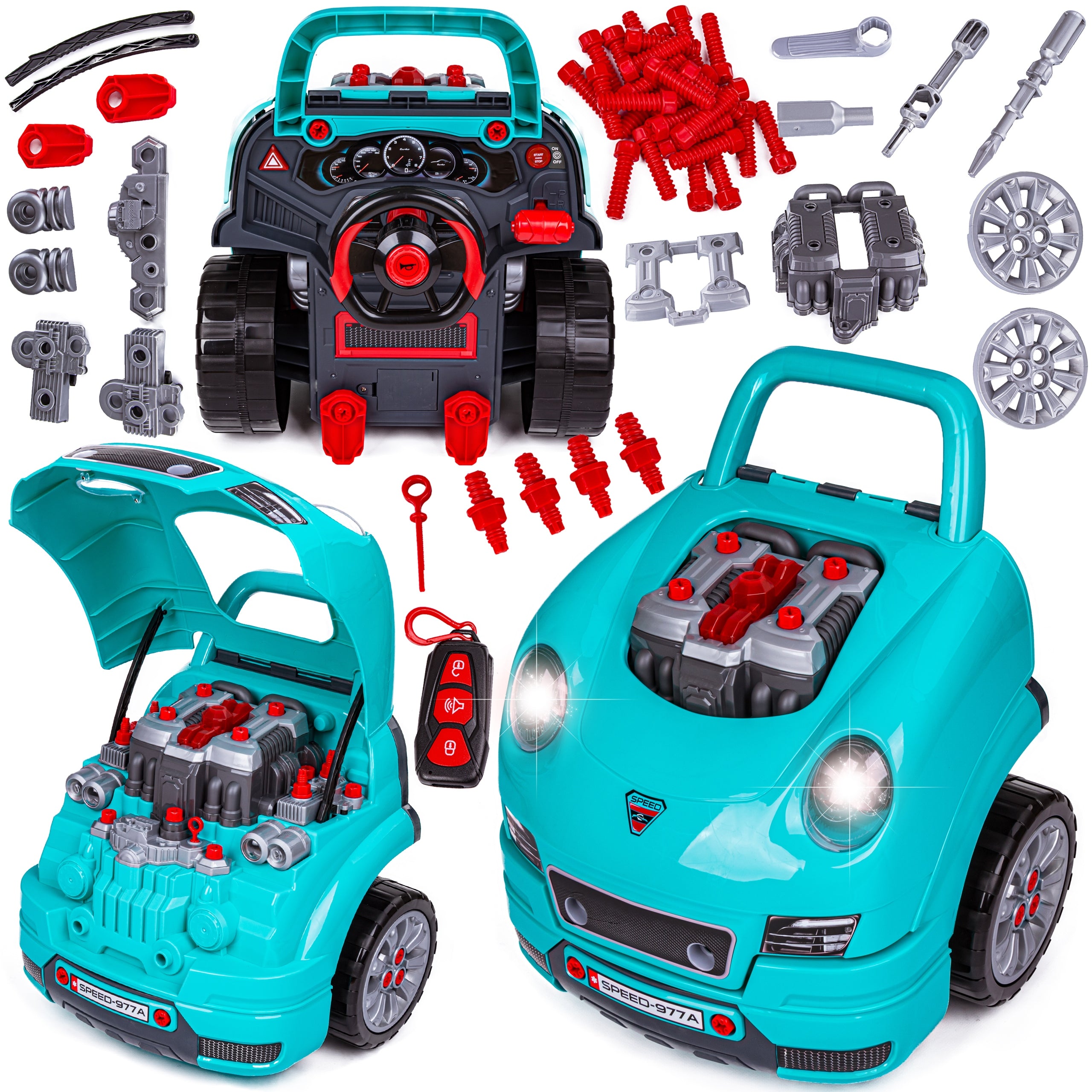 Junger Mechaniker-Set mit Auto, 61 el. 