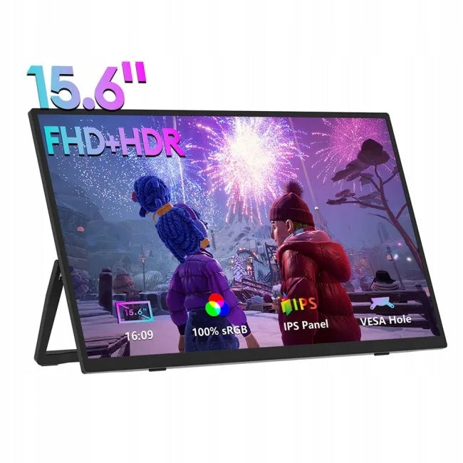 ZEUSLAP ZP156 Monitor 15.6" FHD IPS mobile HDR10 matte LED black Packaging status original