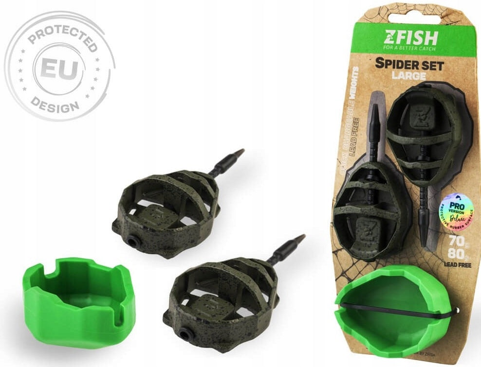 ZFISH Method Feeder SPIDER Large Set 70,80g + mould