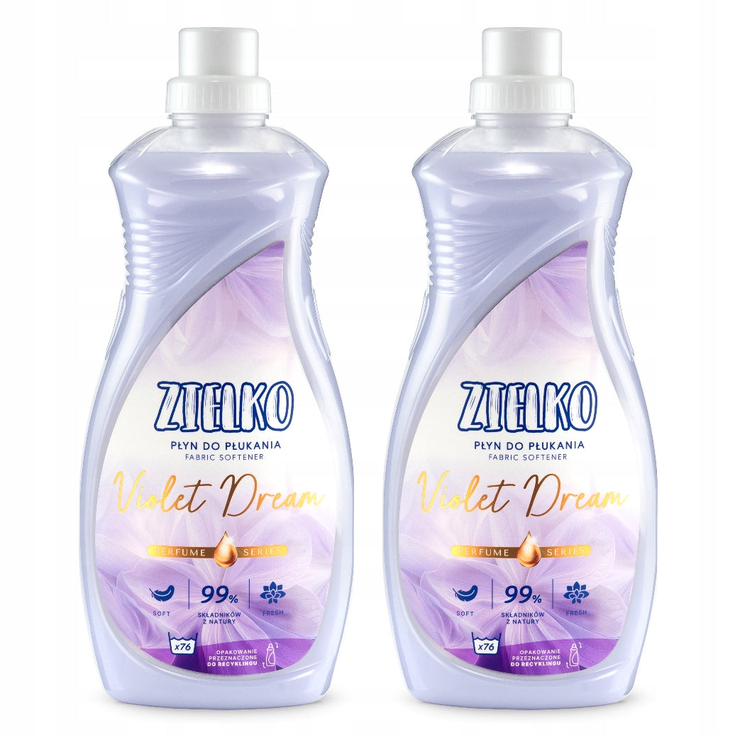 ZIELKO Set Rinse liquid purple VIOLET DREAM 2x1520ml (152 washes)