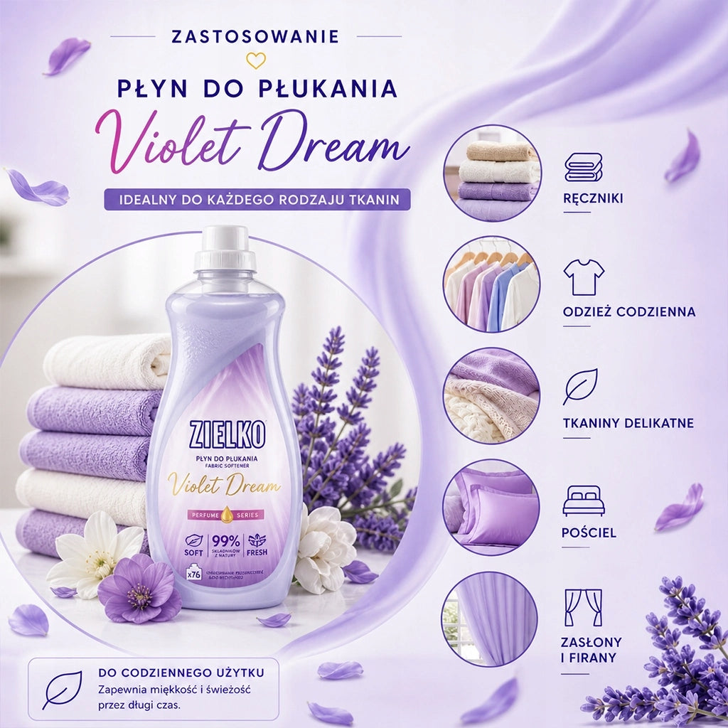 ZIELKO Softener VIOLET DREAM SOFT CLOTHES Capacity 1.52 l