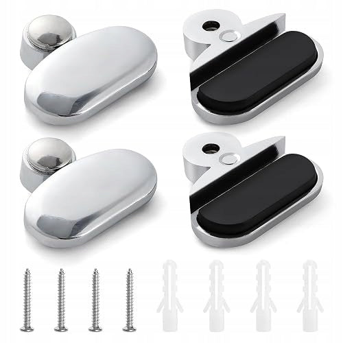 ZINC ALLOY WALL MIRROR CLIPS GLASS MOUNTING 4 PIECES METAL