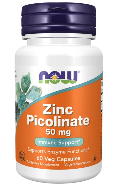 ZINC PICOLINATE 50mg 60vkaps Now Foods