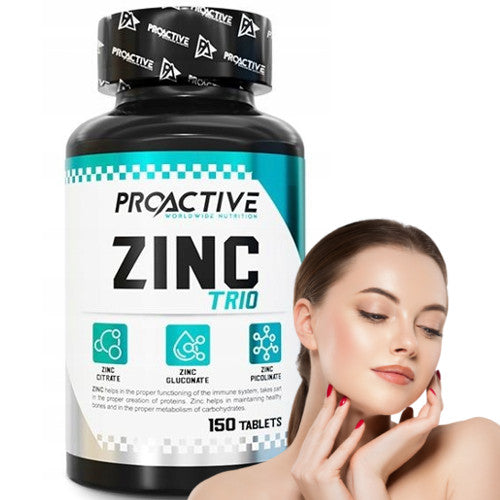 ZINC complex RESISTANCE HAIR SKIN NAILS Proactive Zinc TRIO 150 tabl.