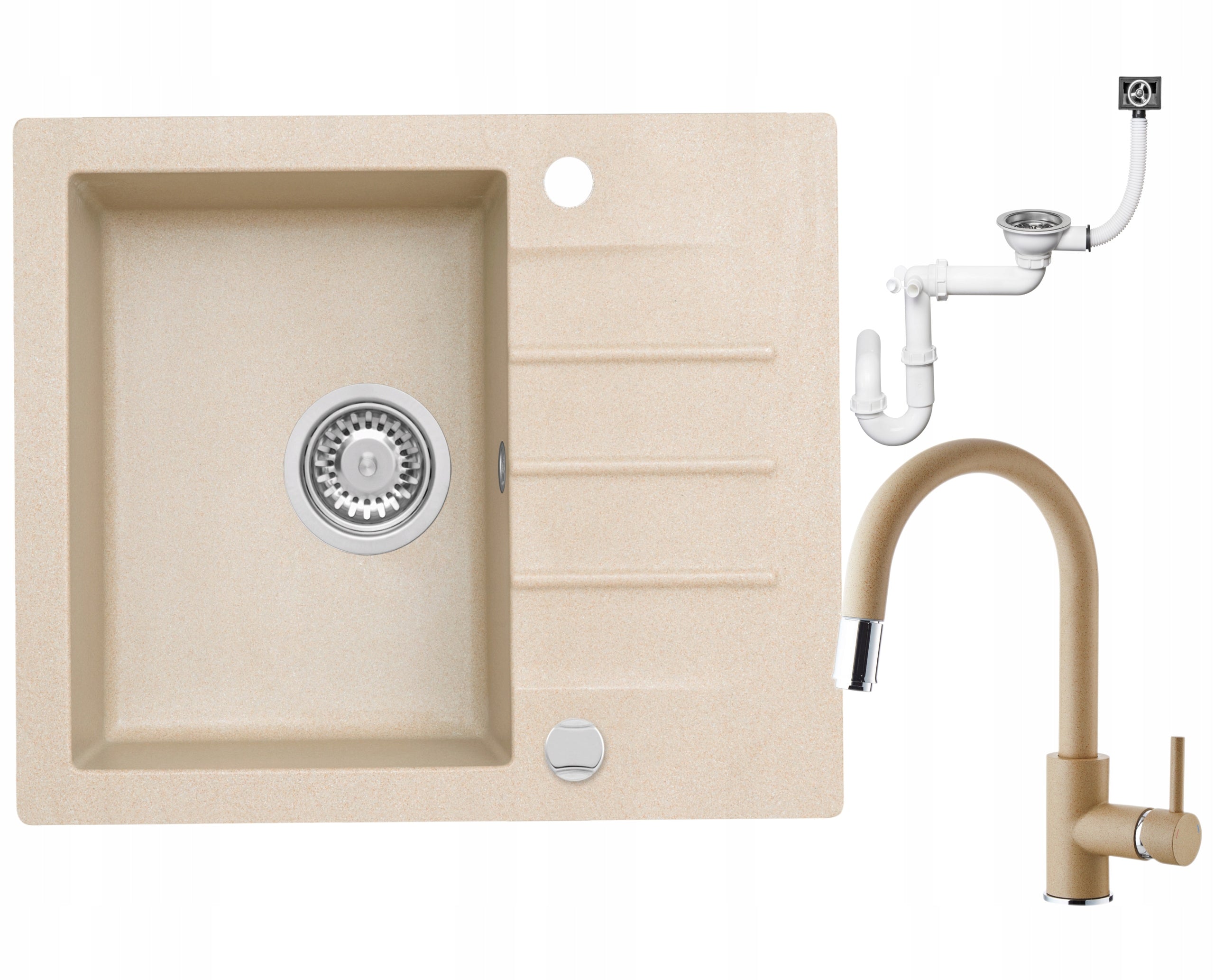 Waschbecken Mojito 20, 600x500 mm, massiver Stein 