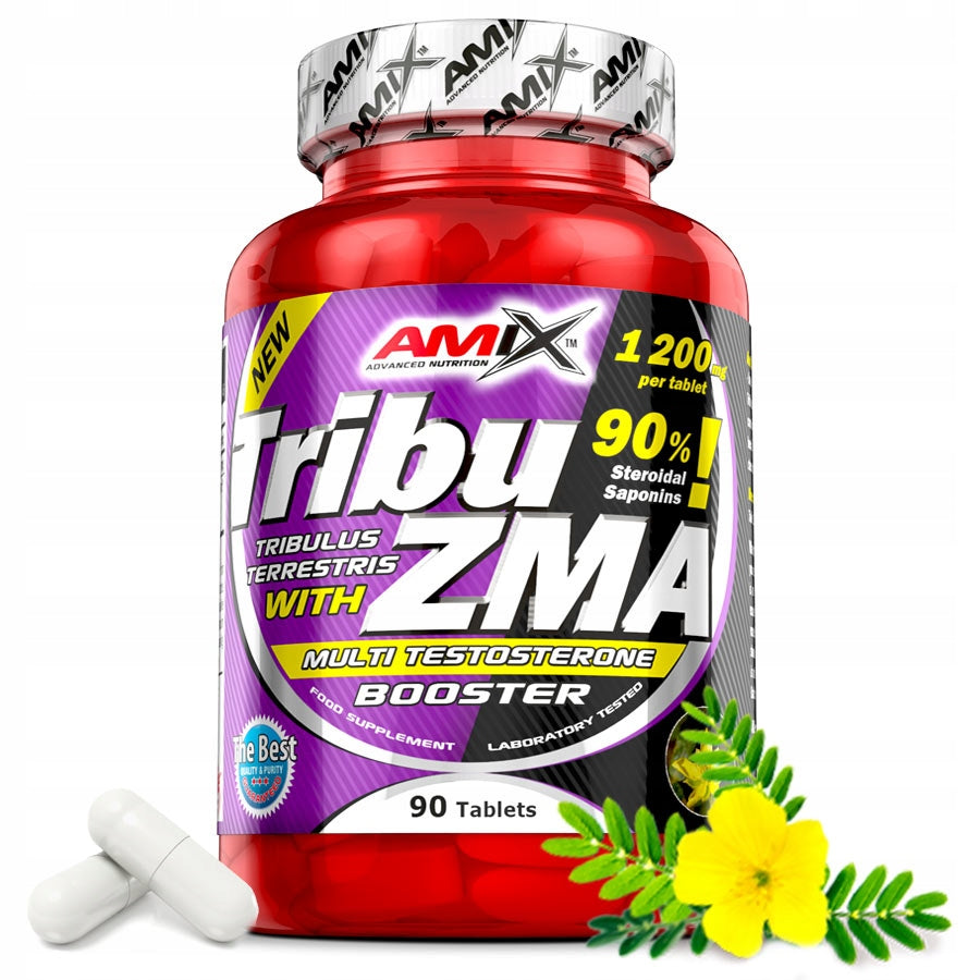 ZMA Tribulus 1000 mg 90 tablets magnesium zinc B6 libido testosterone sleep Packaging status original