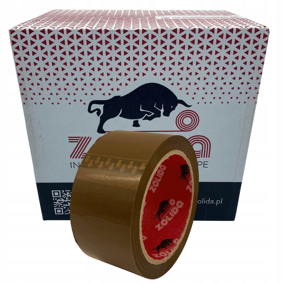 ZOLIDA PACKING TAPE STRONG SOLVENT FOR PACKING 48/60M BROWN 36 pcs.