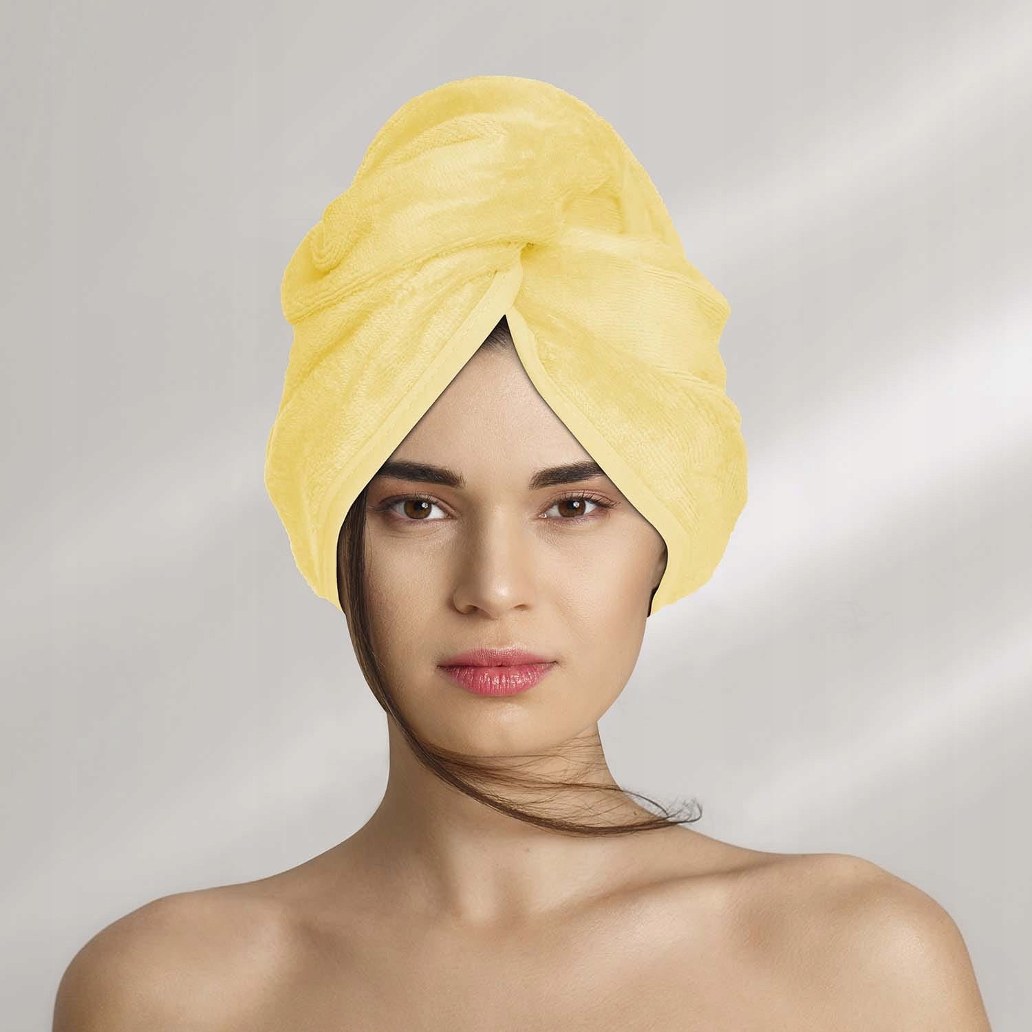 Haartuch-Turban, gelb 