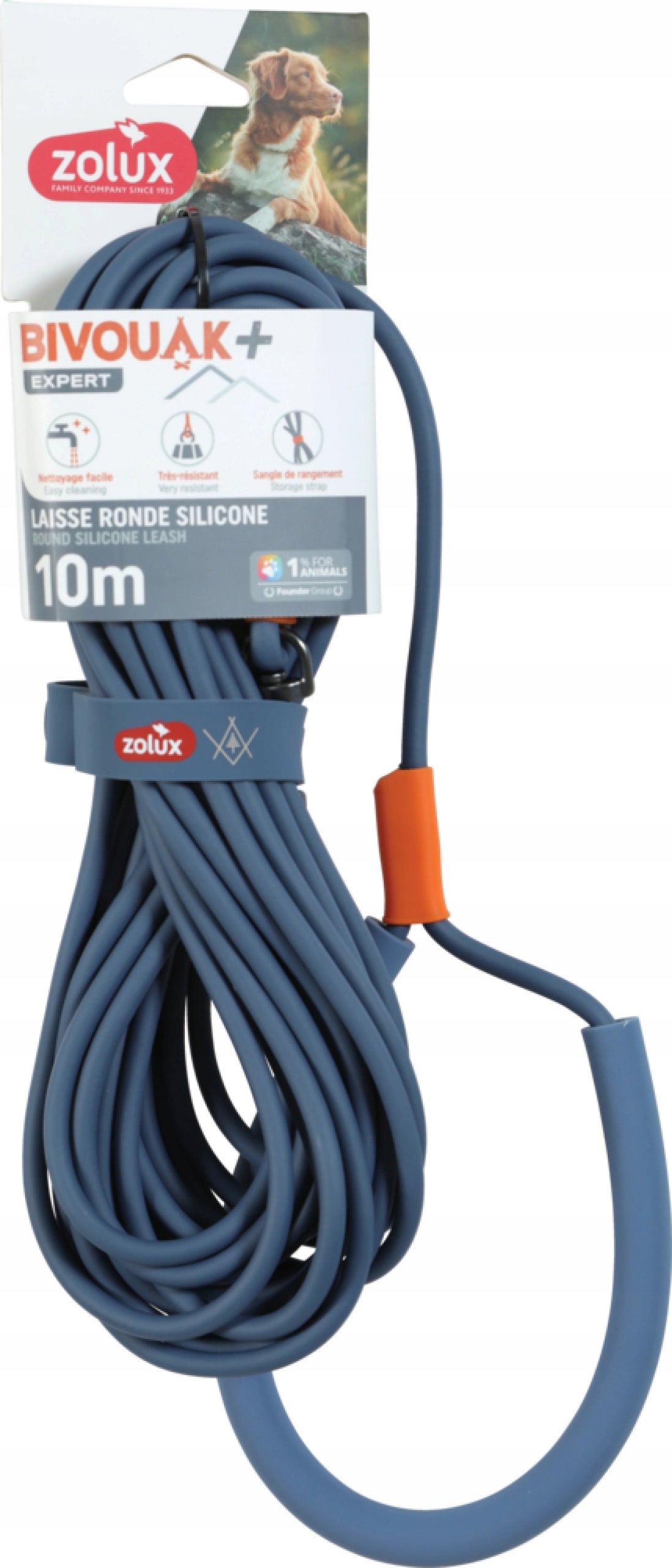 ZOLUX BIVOUAK Lanyard Round Silicone Blue 10m