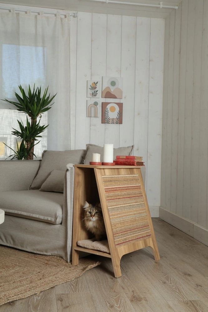 ZOLUX Cat scratcher furniture 3in1 BOREAL L beige Height (cm) 61 - 100 cm