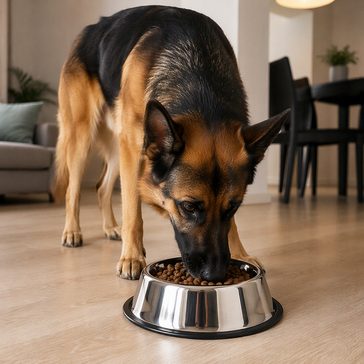ZOLUX Dog bowl inox non-slip 2,7 l 32,5 cm steel Trade name ZOLUX Miska dla psa na gumie ze stali nierdzewnej INOX 32,5cm 2,7l
