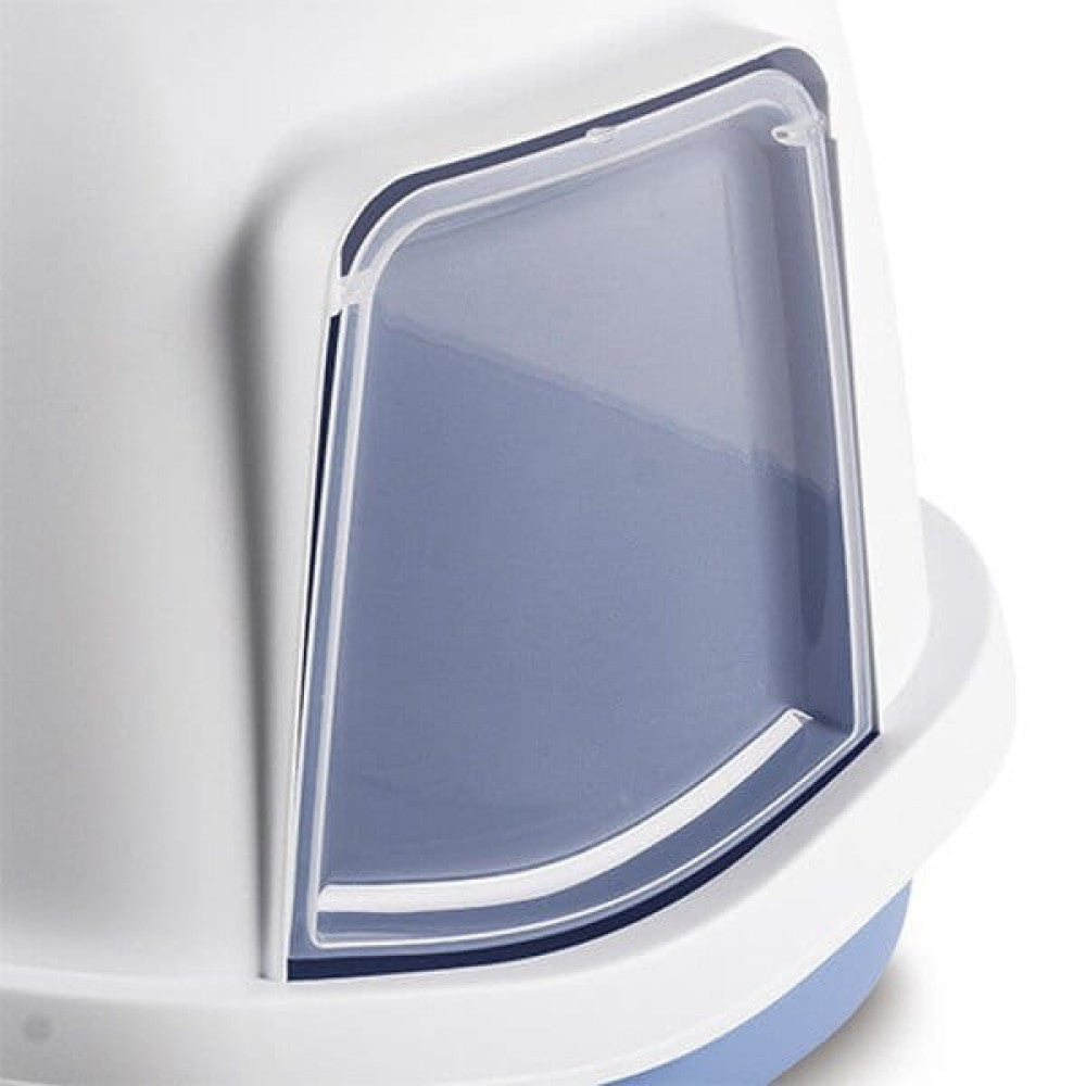 ZOLUX JUMBO Toilet with Filter - Large Cat Litter Box - Blue Product height 46.5 cm