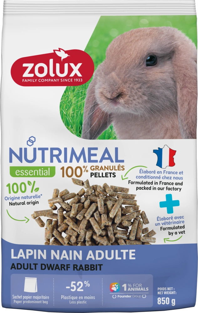 ZOLUX Nutrimeal Rabbit Food granules 850g 210255