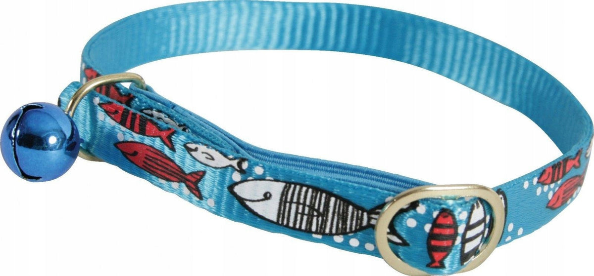 ZOLUX Nylon collar for cat Sardine 30 cm - turquoise