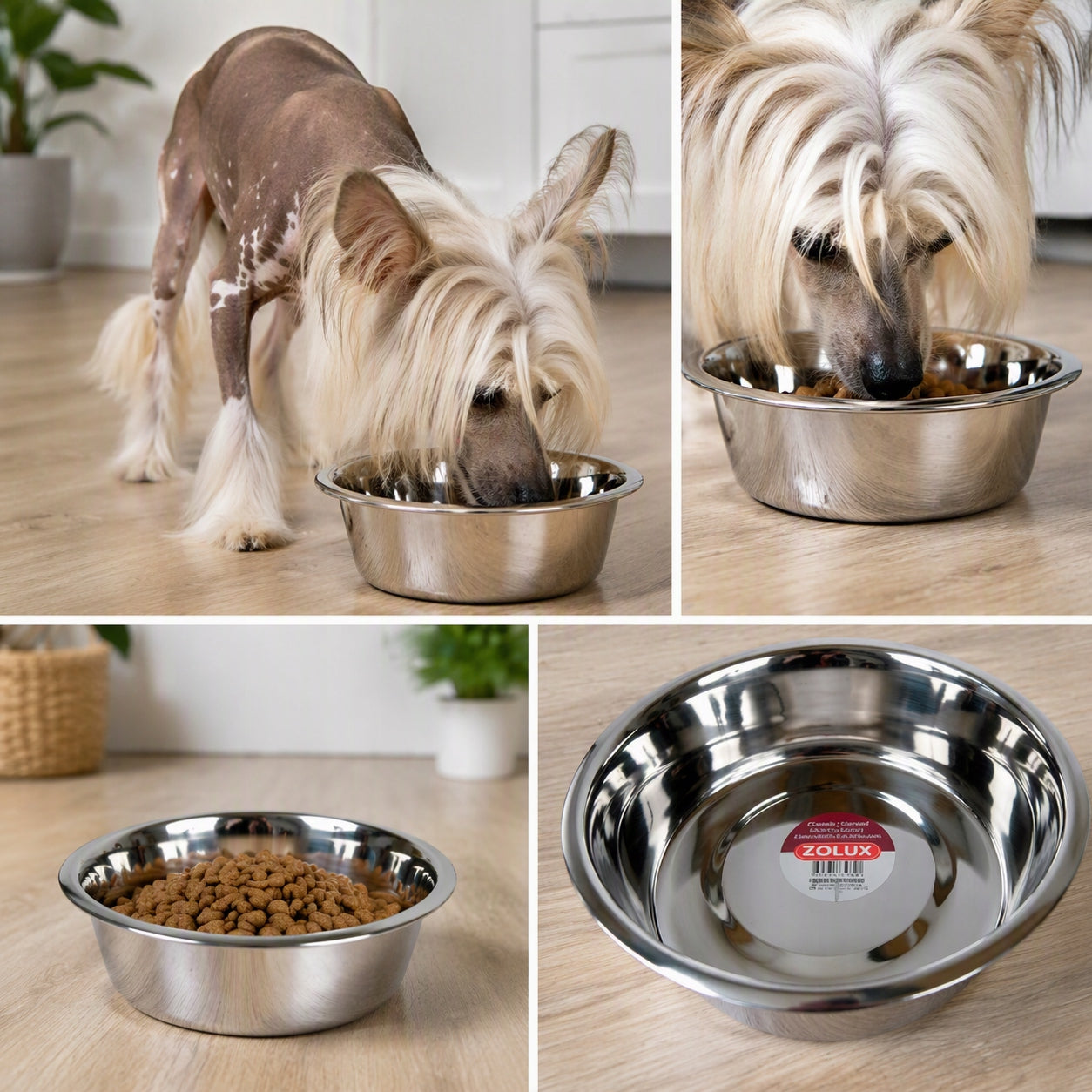 ZOLUX Stainless steel dog bowl INOX 24,5 cm 2,5 L Packaging status original