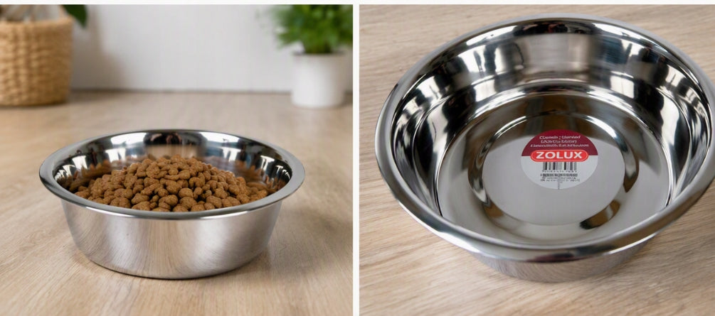ZOLUX Stainless steel dog bowl INOX 24,5 cm 2,5 L Trade name ZOLUX Miska dla psa ze stali nierdzewnej INOX 24,5 cm 2,5 L