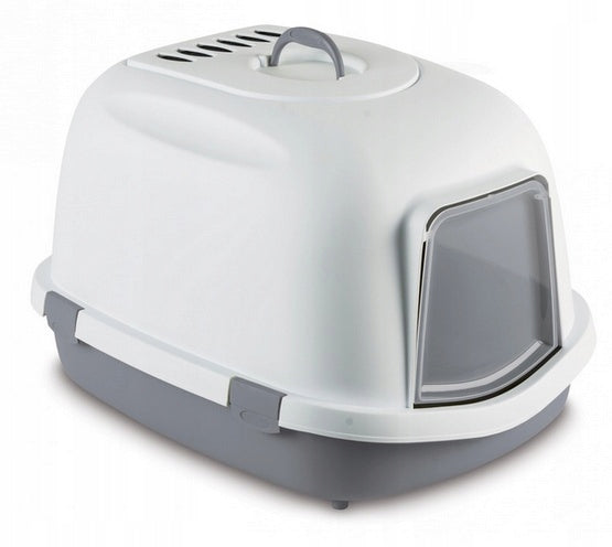 Geschlossene Katzentoilette Stefanplast XL, grau 