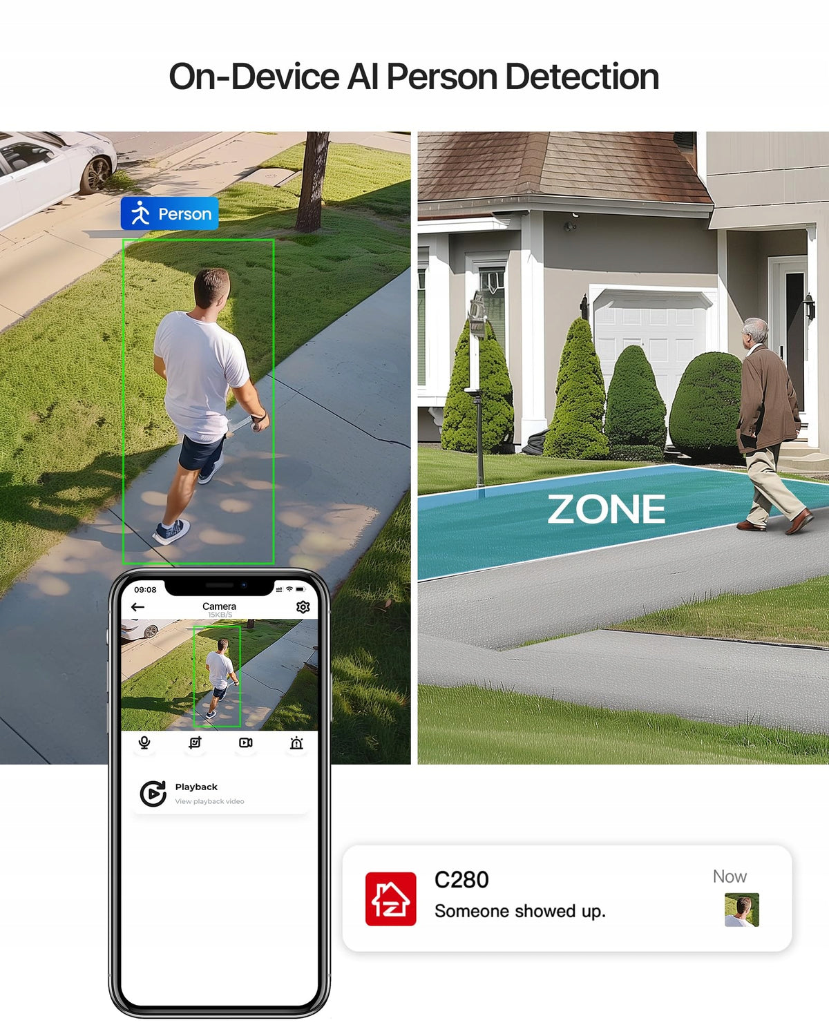 ZOSI 3K 5MP Wi-Fi 6 Security Camera Kit with 2 x 360 Degree Brand XEGA