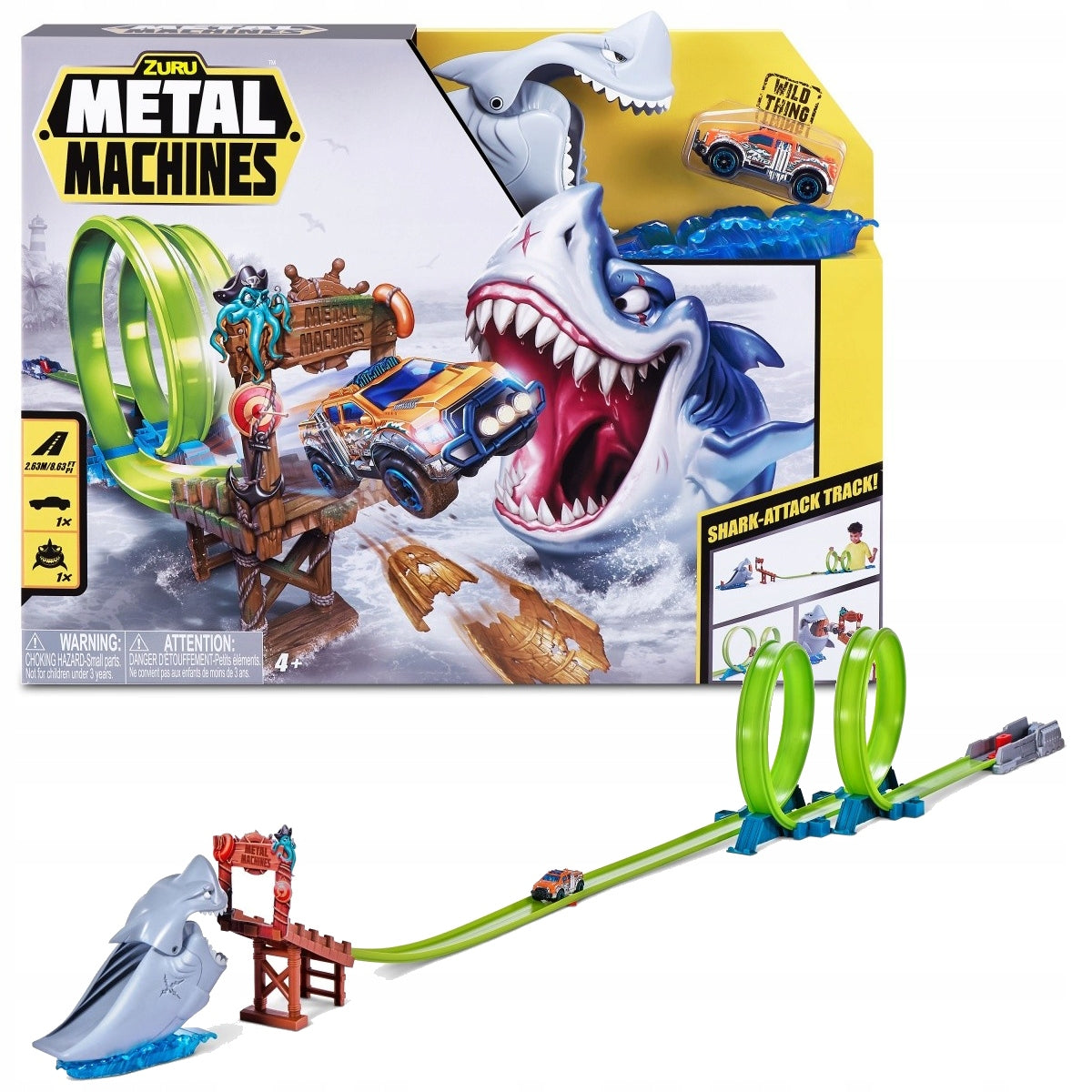 Kinderrennbahn Metal Machines Shark 