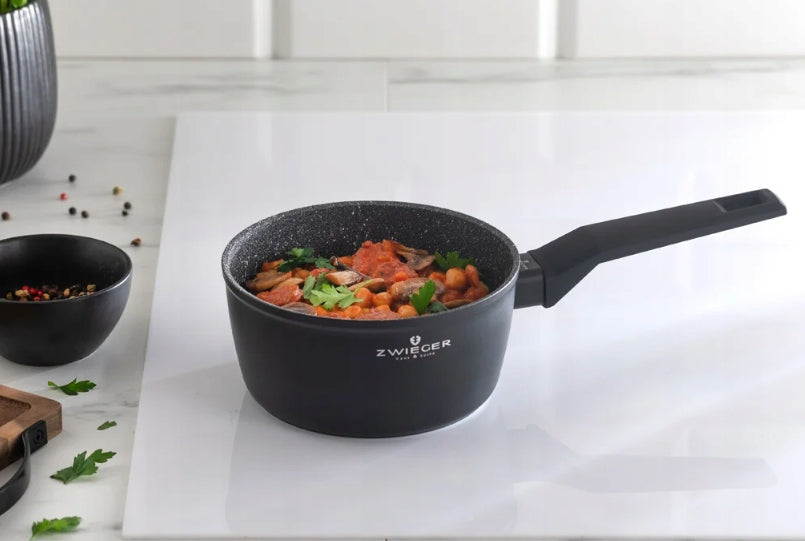 ZWIEGER FORTE POT SET WITH LIDS 8 EL / NON-STICK COATING Brand Zwieger
