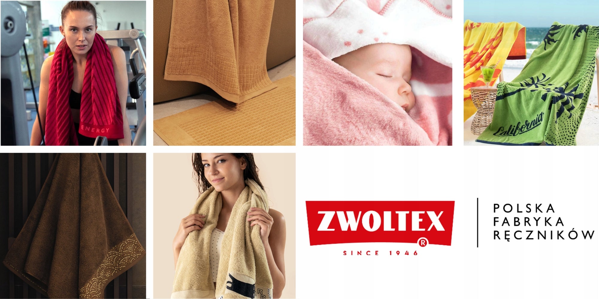 ZWOLTEX ENERGY AB multicolor sports gym towel 430g 50x90cm Weight 0.19 g