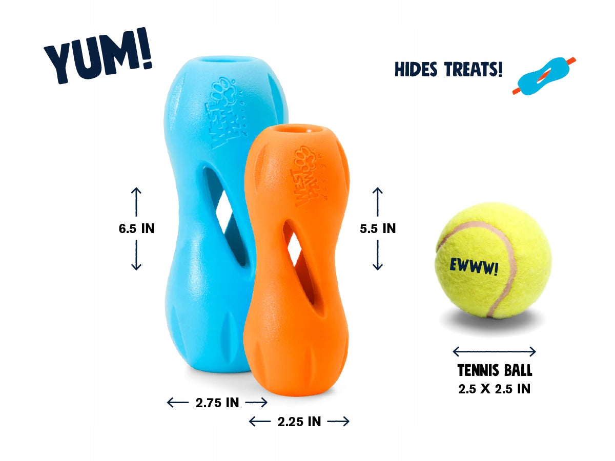 Gummi-Hundespielzeug West Paw, orange 