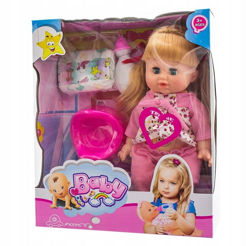 Lėlė kūdikis Baby, raudona