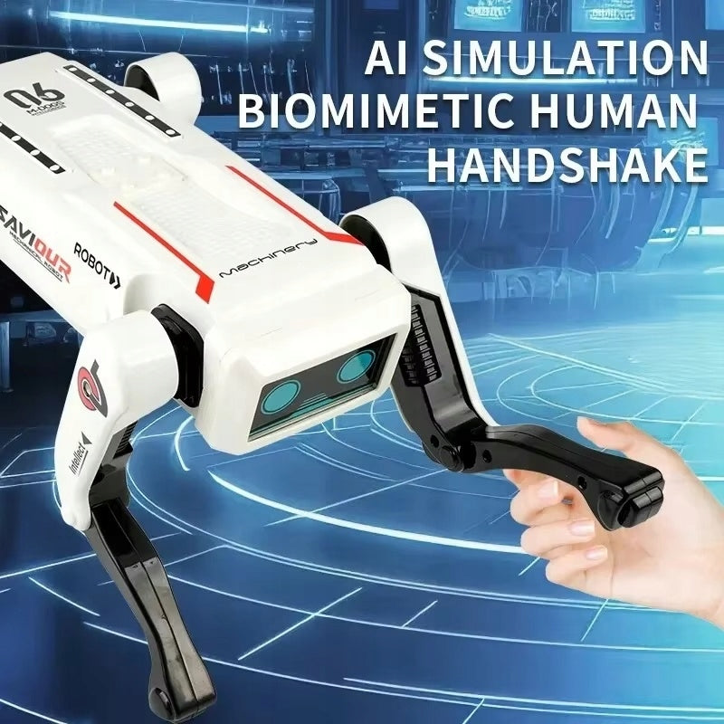 Zabawkowy pies robot dla dzieci 6+ – pilot, głos, programowanie, prezent Packaging status original