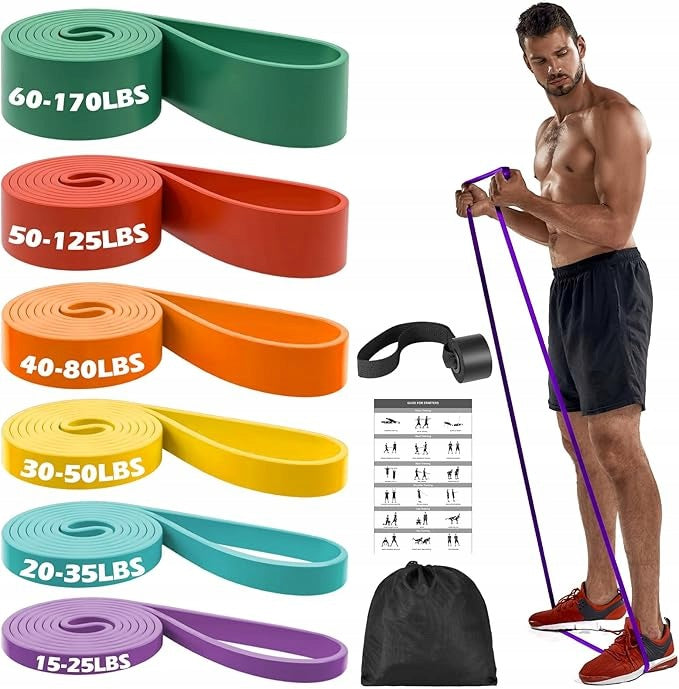 Zacro Pull Up Bands 6 Levels Resistance Bands Set