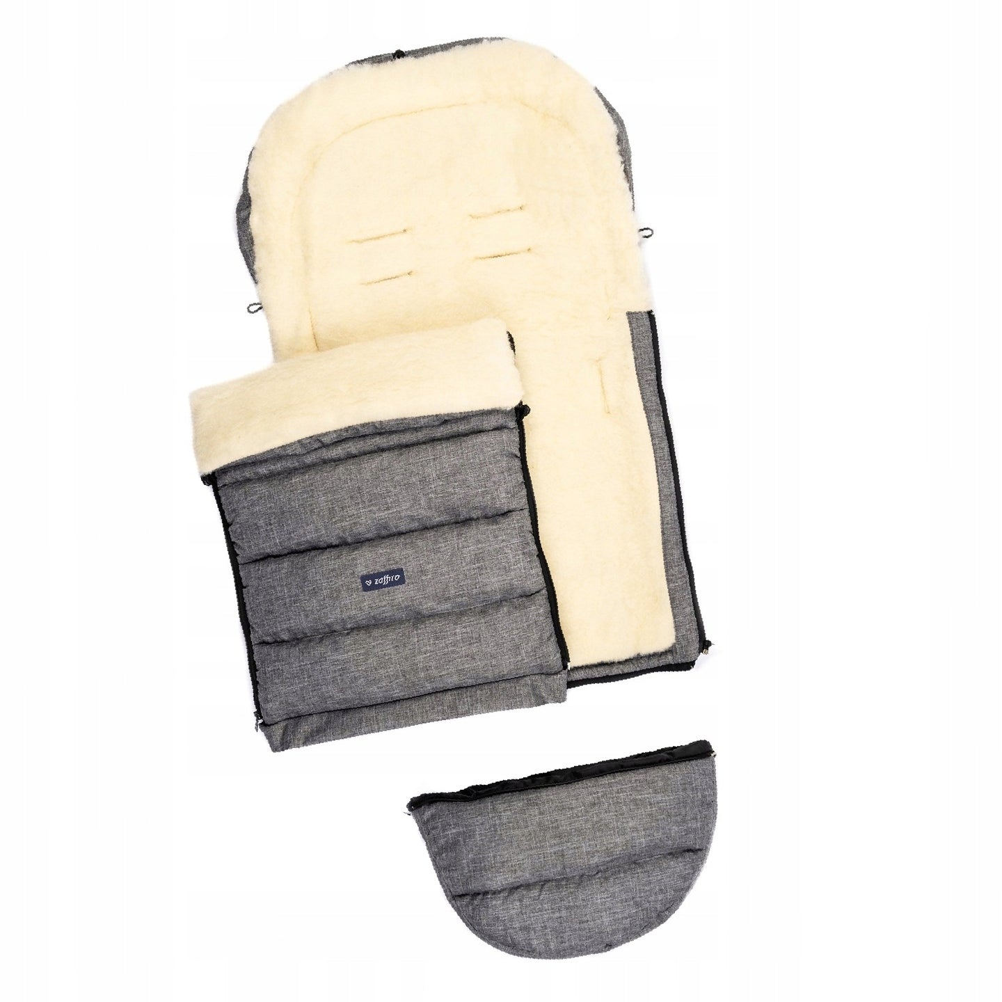 Schlafsack für Babys, Schafwolle, GRAU 