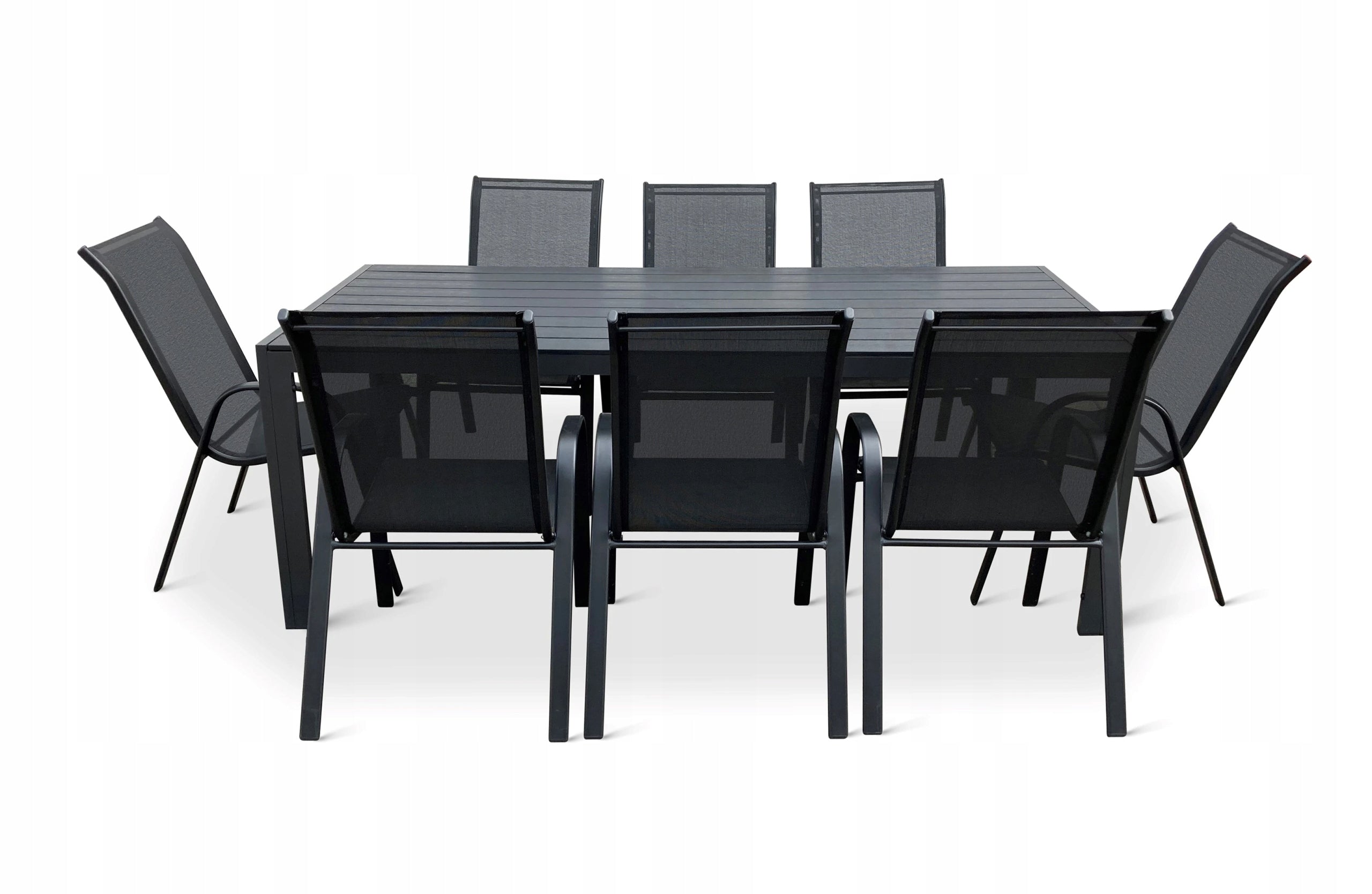 Zahradní jídelní set Viking XL 190cm + 8x kovová židle Ramada Packaging status original