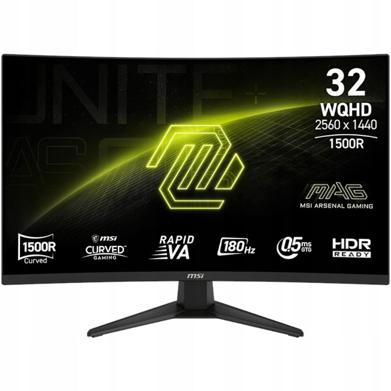 Zakřivený monitor 32 palců MSI MAG 321CQF E18 2K Rapid VA 180Hz 0,5ms