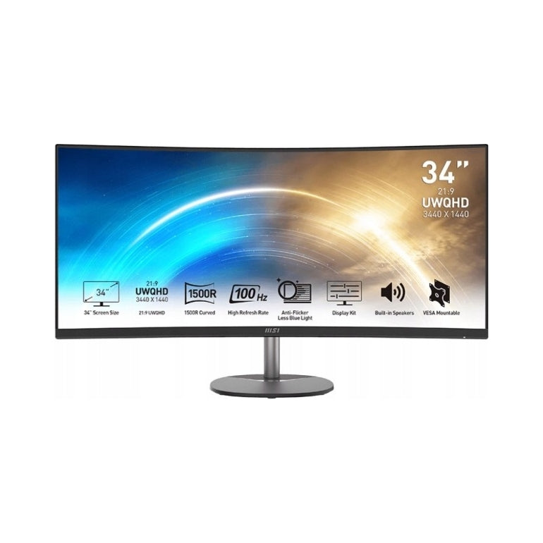 Zakřivený monitor 34'' MSI PRO MP341CQ VA UWQHD