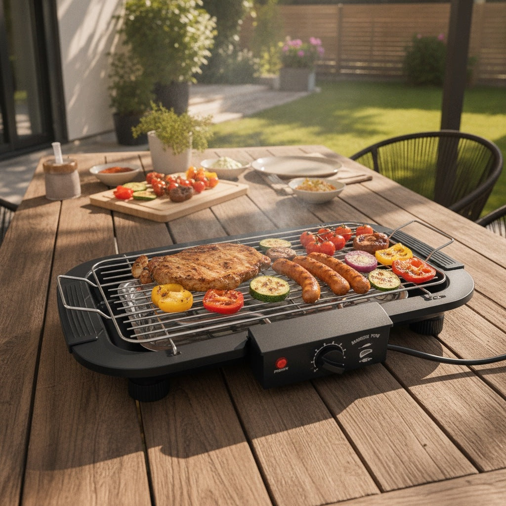 Zaltino - Electric BBQ Grill - 2000W - Adjustable Height Brand no brand