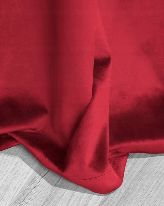 Veloursvorhang Shiny 140x250 A501 - dunkelrot 