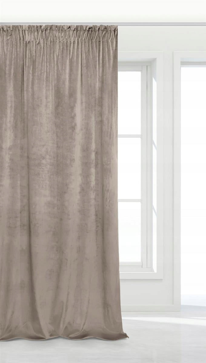 Veloursvorhang Soft Velvet 140x270 A566 - Dunkelbeige 