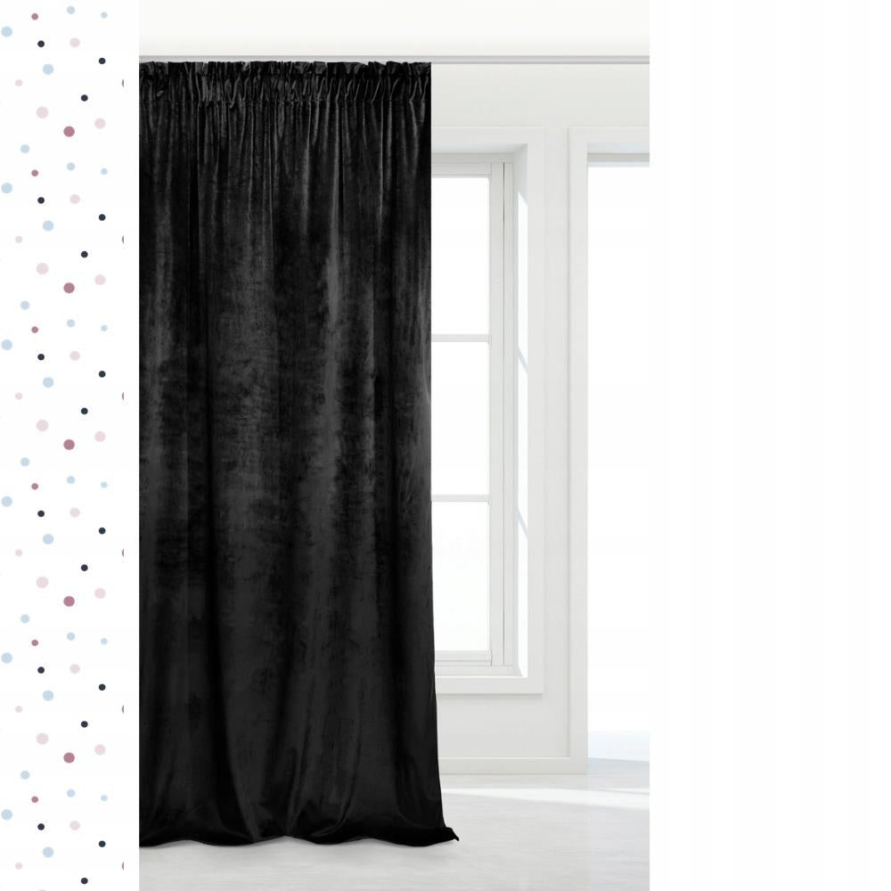 Veloursvorhang Soft Velvet 140x270 A566 - schwarz 