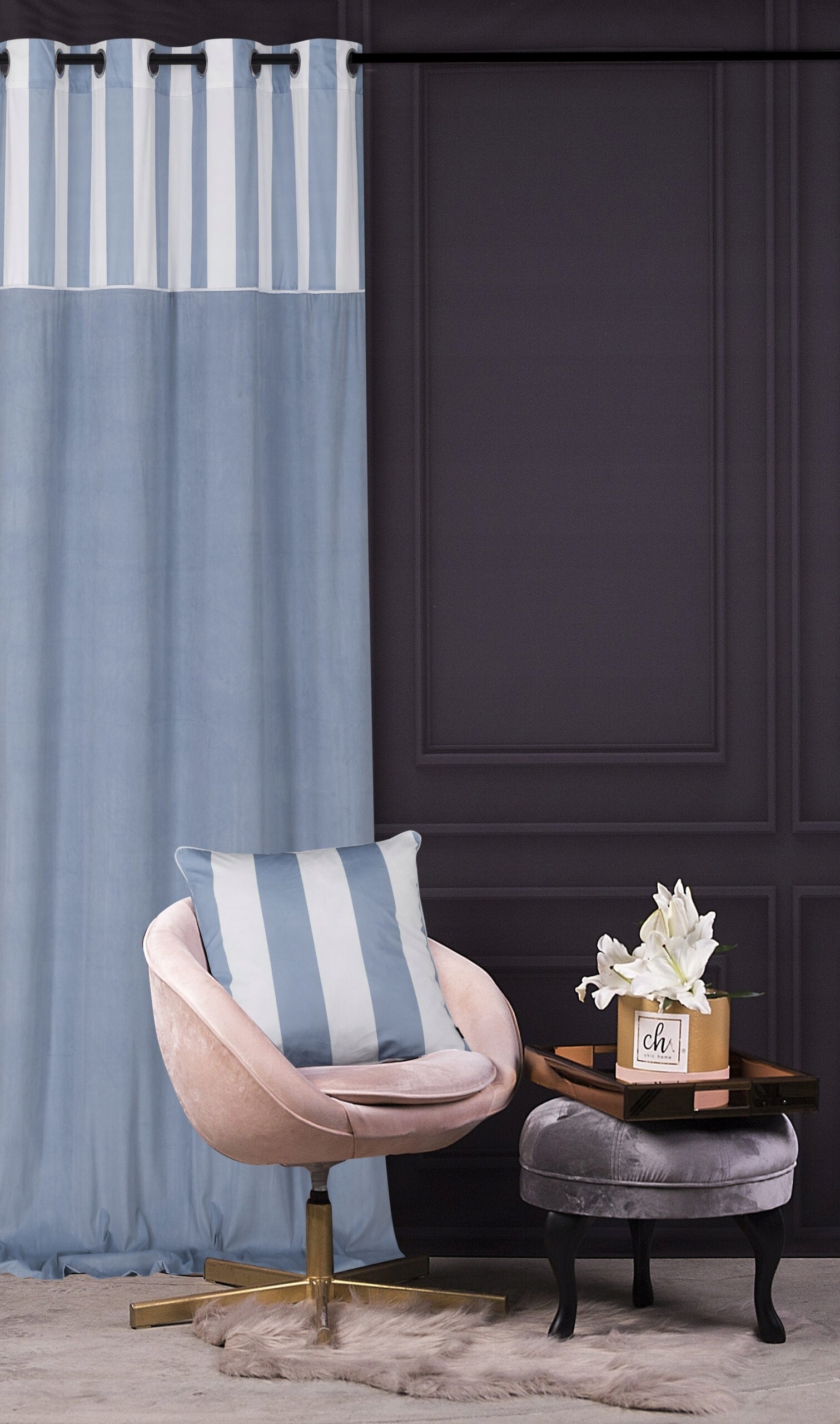 Vorhang Chic Stripe, 140x270 cm 