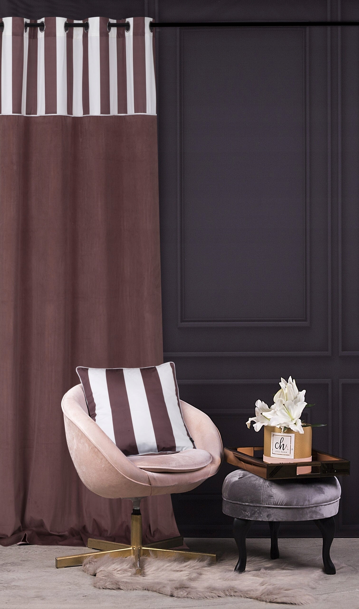 Vorhang Chic Stripe, 140x270 cm 