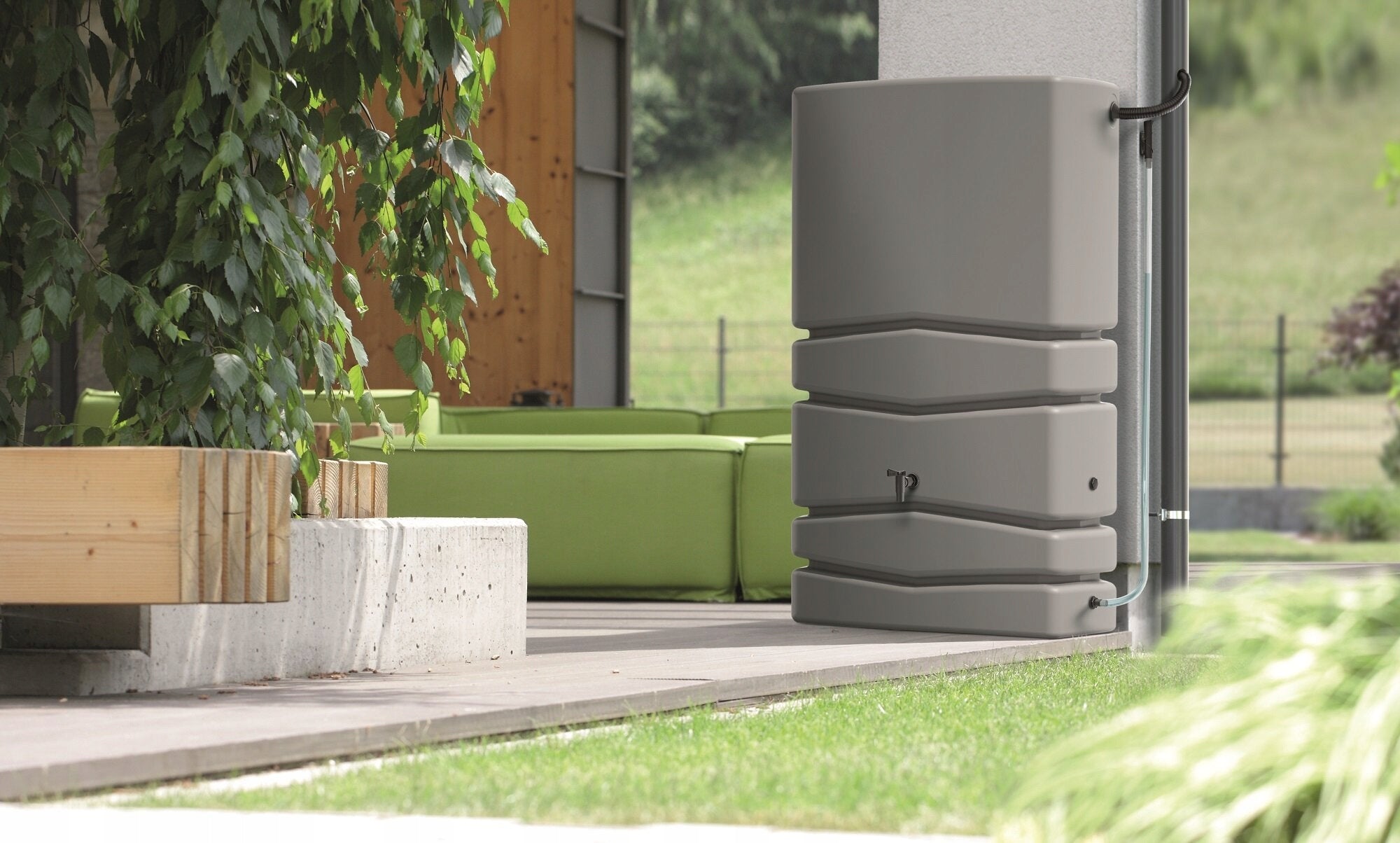 Regenwassertonne Prosperplast Aqua Tower IDTC350-429U 