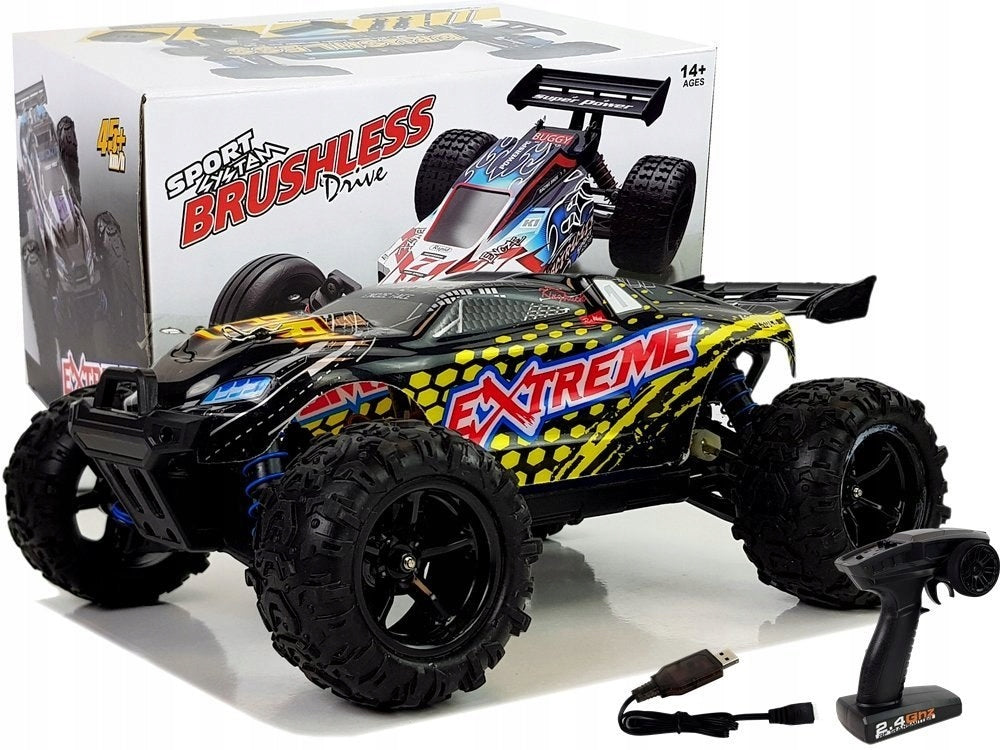 Rennwagen mit Fernbedienung ENOZE 9302E, 1:18 gelb 